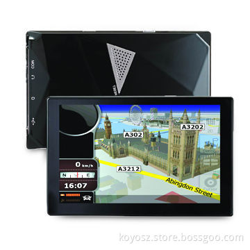 5-inch Car GPS with FM Radio and Bluetooth Function, Measures 127 x 82 x 13mm